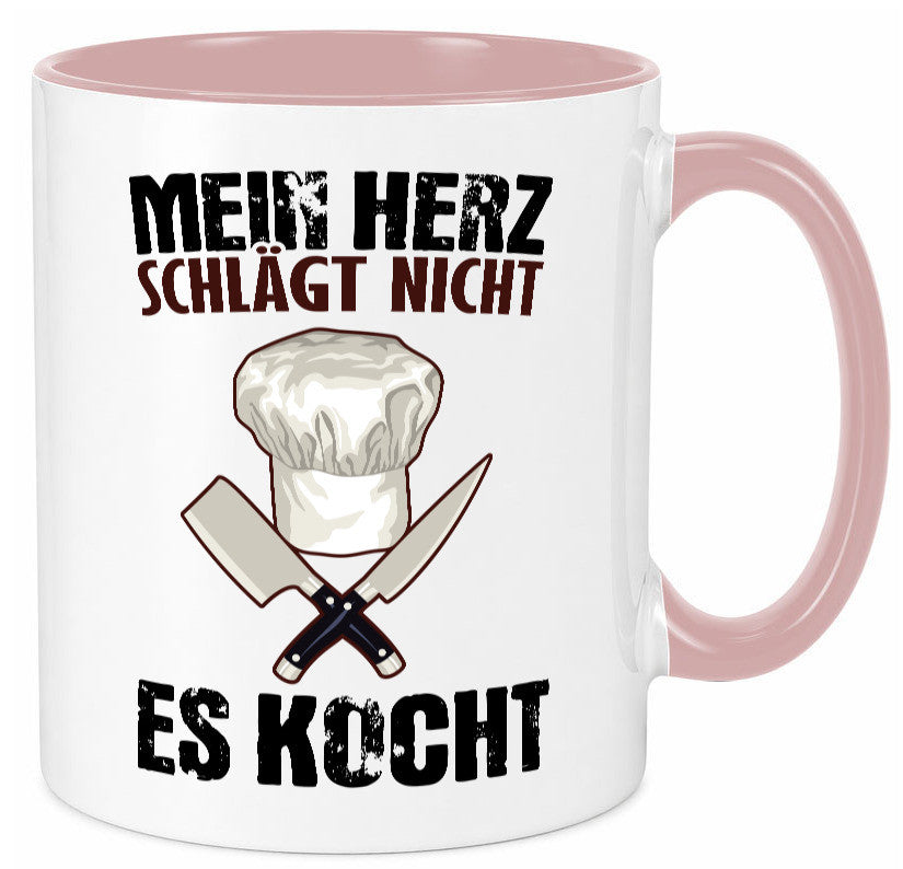 Mein Herz kocht Humor Geschenkidee Tasse
