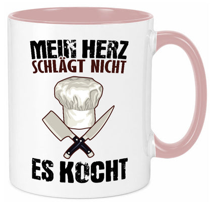 Mein Herz kocht Humor Geschenkidee Tasse