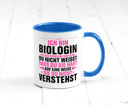 Löse Probleme: Biologin | Biologie Naturforscherin lustig Humor Geschenkidee