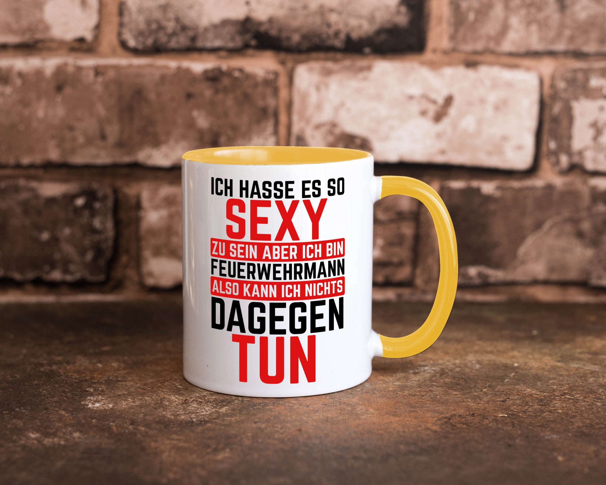 Sexy Feuerwehrmann | Helden Flammen Brandeinsatz lustig Humor Geschenkidee