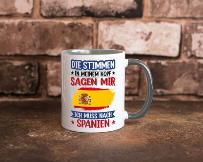 Spanien | Urlaub Stimmen in meinem Kopf Traumland v2 lustiger Spruch Geschenk