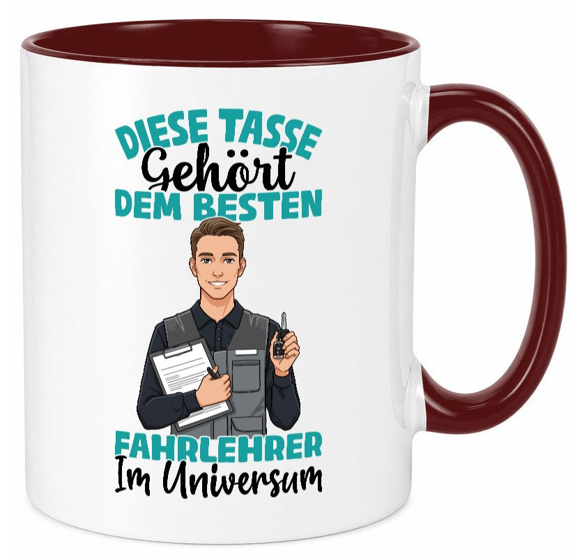 Im Universum: Fahrlehrer | Fahrschule lustig Humor Geschenkidee Geschenk Tasse