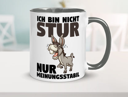 Sturer Esel | Sturkopf Tasse Dickkopf Spruch Humor lustiger Geschenk