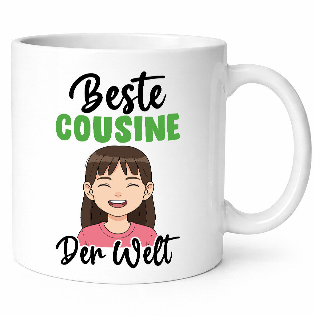 Beste Cousine | Familie Verwandschaft Humor Geschenkidee Tasse