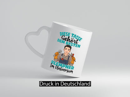 Im Universum: Klempner |klempnern Humor Geschenkidee Tasse