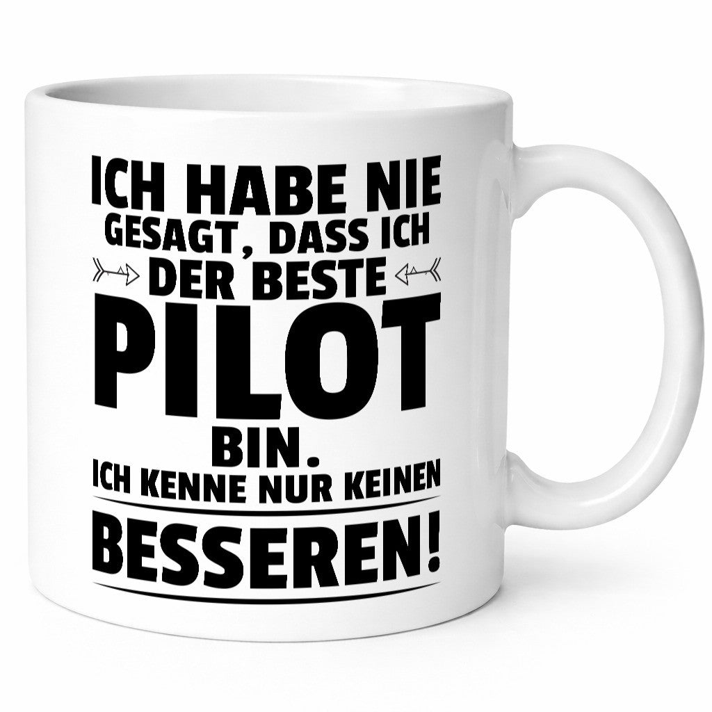 Der Beste Pilot | Flugzeug Piloten Humor Geschenkidee Tasse