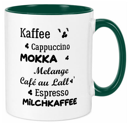 Kaffee | Milchkaffee Cappuccino Geschenk Humor Geschenkidee lustiger Spruch Tasse
