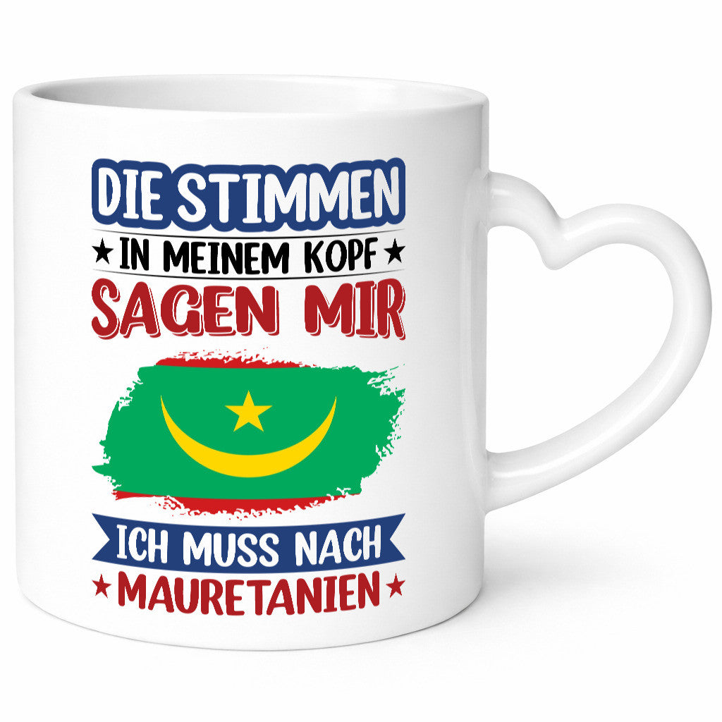 Mauretanien | Urlaub Stimmen in meinem Kopf Traumland lustiger Spruch Geschenk