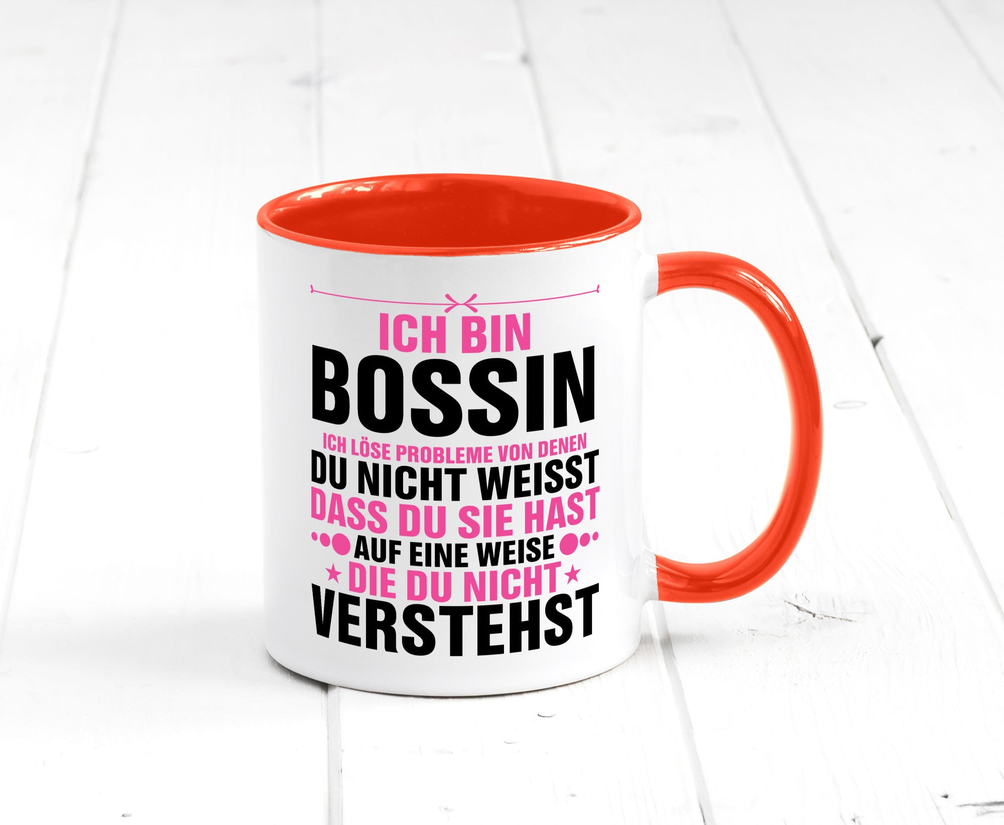 Löse Probleme: Bossin | Führungskraft Vorgesetzte lustig Humor Geschenkidee