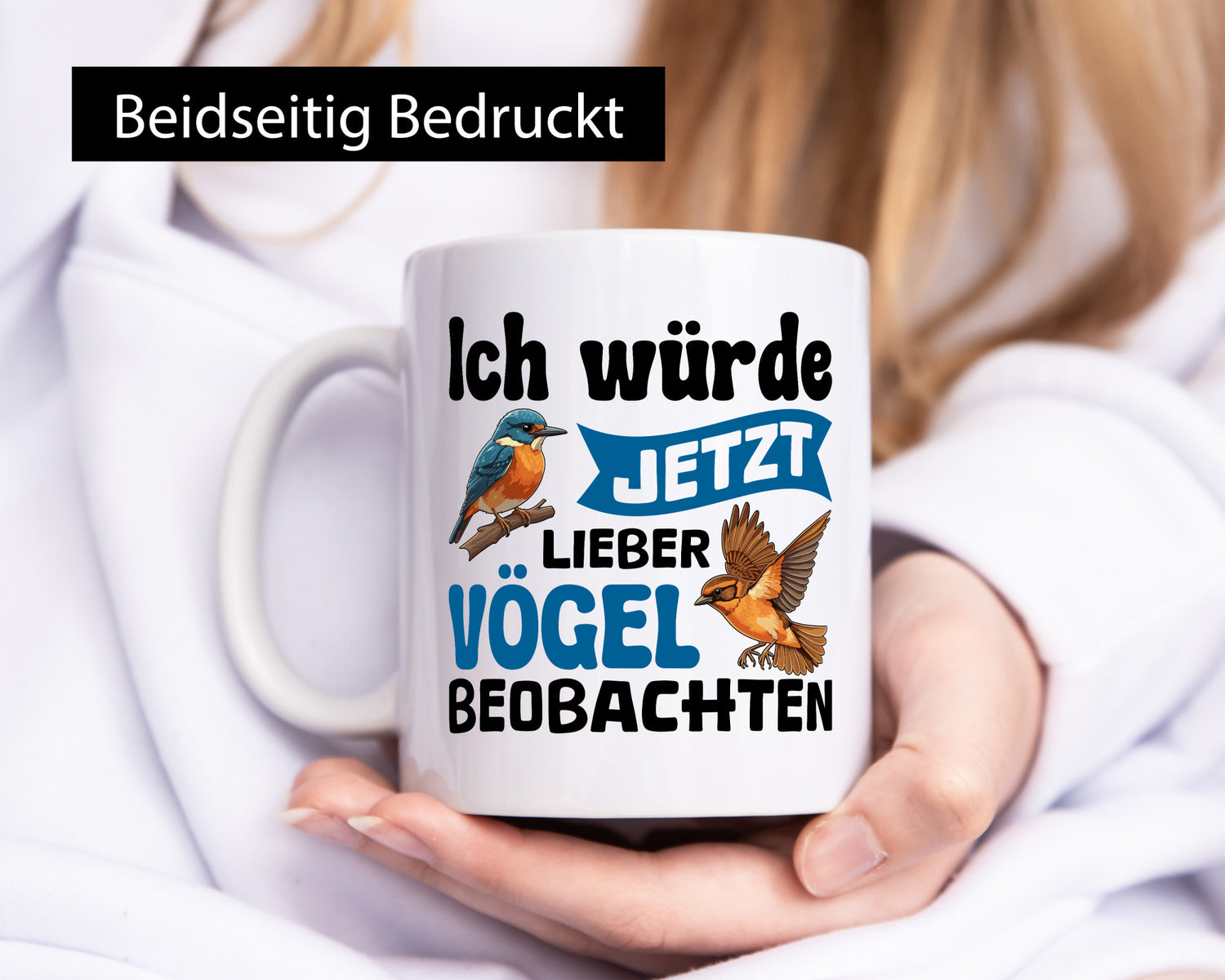 Vögel beobachten | Vogel lustig Humor Geschenkidee Geschenk Tasse