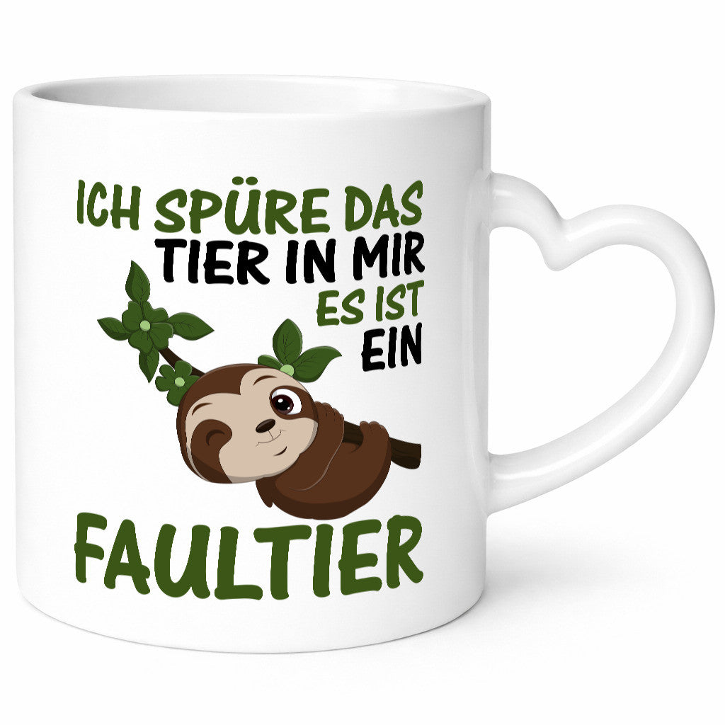 Ich spüre das Tier in mir | Faultier Faul sein lustig Tierliebhaber Humor