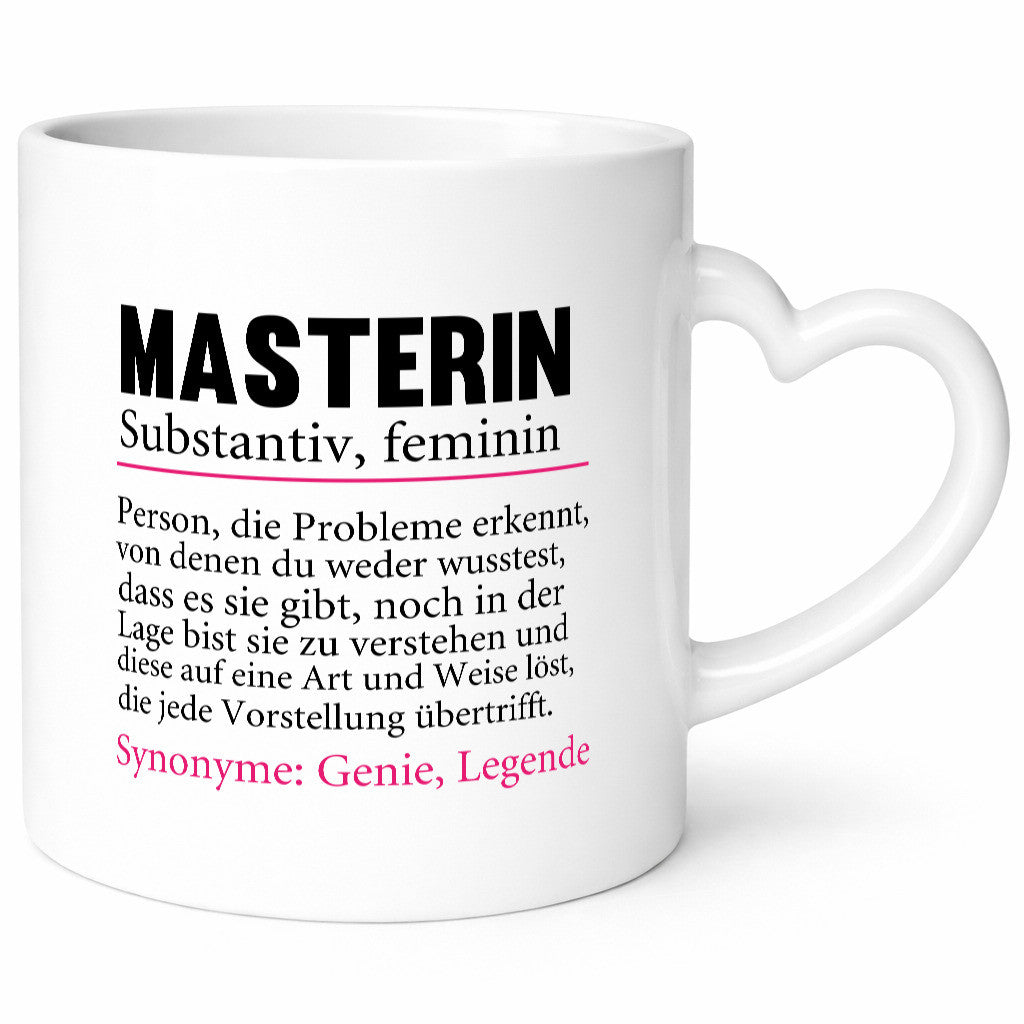 Masterin | Spruch Student Uni Master Studium Geschenkidee Humor Tasse