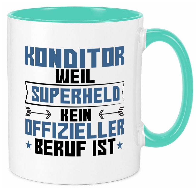 Superheld Konditor | Konditorei Humor Geschenkidee Tasse