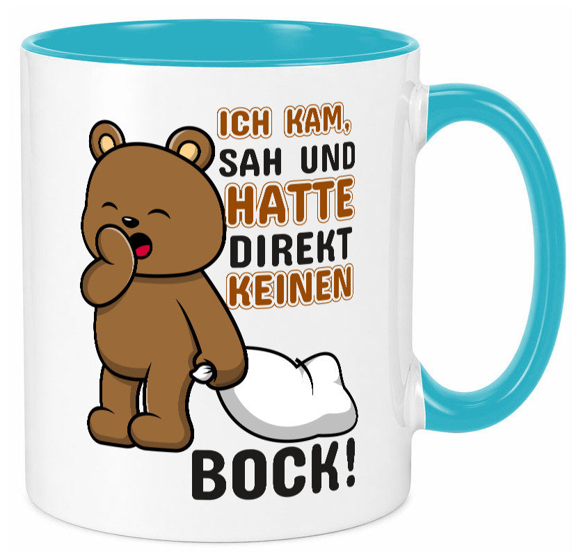 Direkt keinen Bock! | Büro Faultier Morgenmuffel Geschenk Arbeit Kollegen