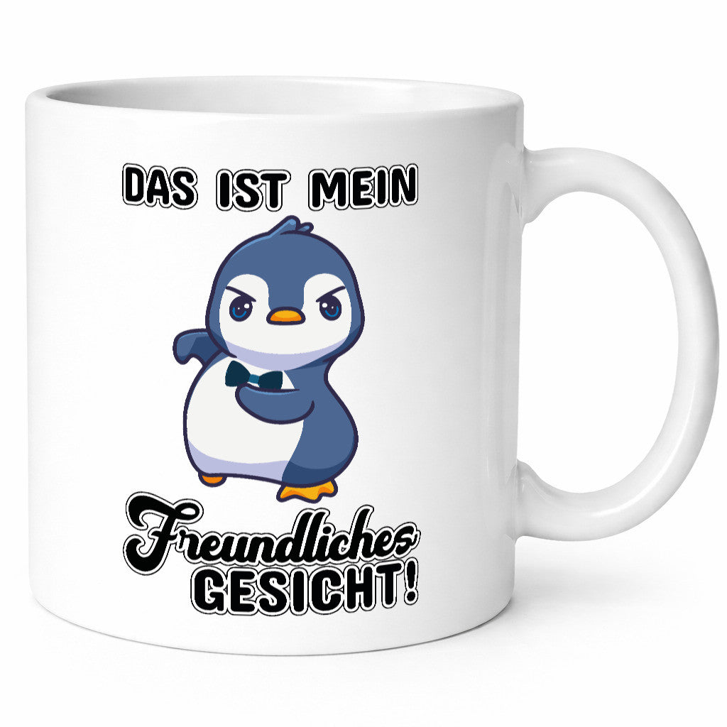 Freundliches Gesicht Geschenkidee Humor Tasse