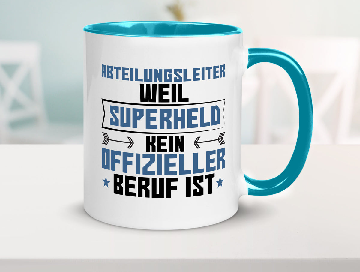 Superheld Abteilungsleiter| Führungskraft Geschenkidee Humor Tasse
