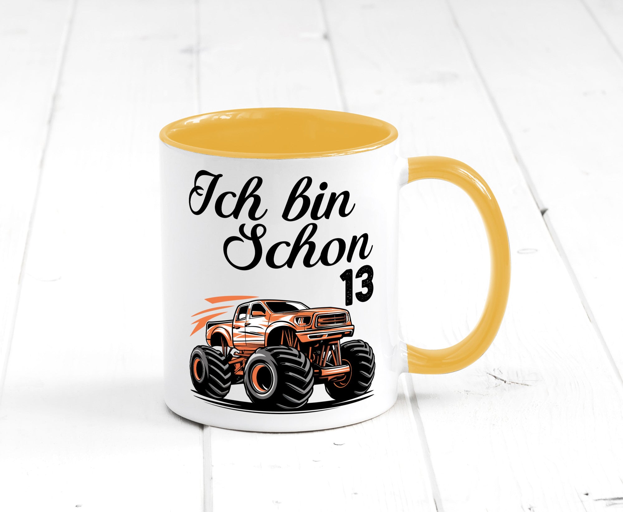 13. Geburtstag | Monster truck 13 Jahre Geschenkidee Humor Tasse