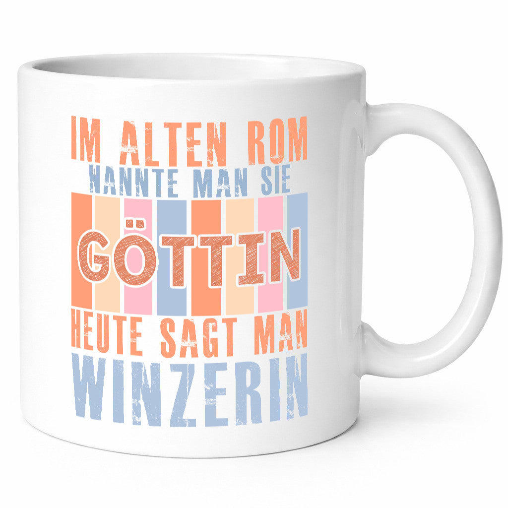 Heute sagt man: Winzerin | Weinbauer Wein Geschenkidee Humor Tasse