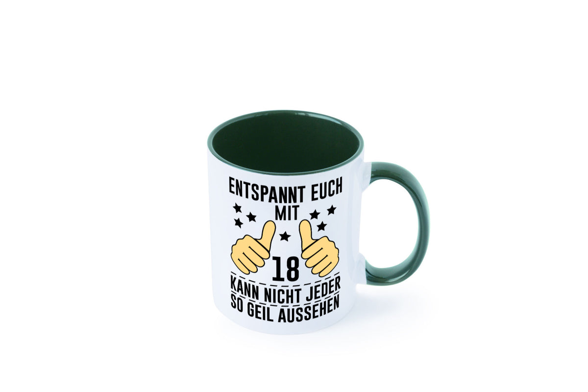 18. Geburtstag | 18 Jahre Geil aussehen Entspannt euch Geschenk Geschenkidee Tasse