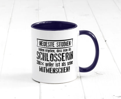 Neuste Studien: Schlosserin | Schlosserei Geschenkidee Humor Tasse