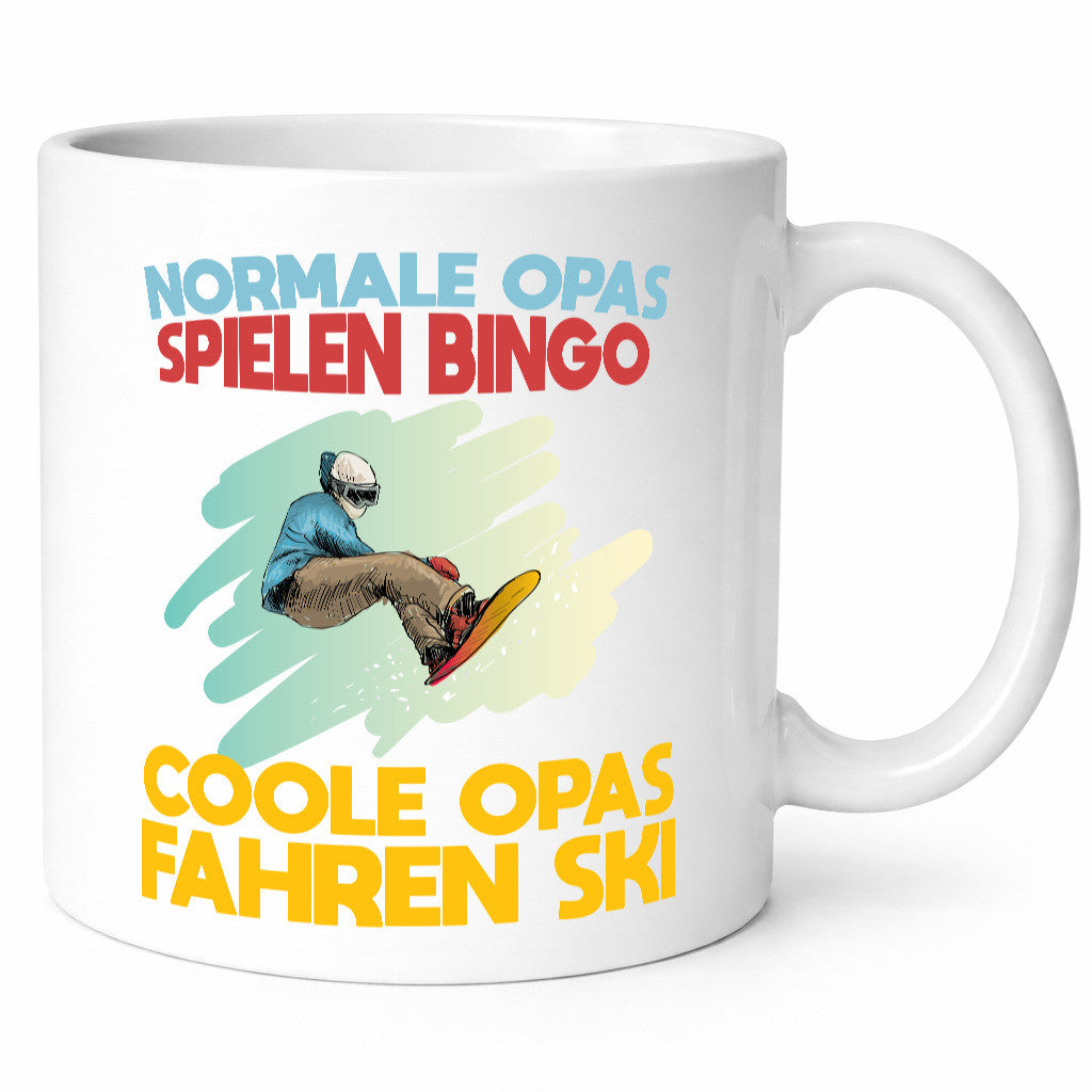 Normale Opas spielen Bingo, coole fahren Ski | Snowboard Humor Familie