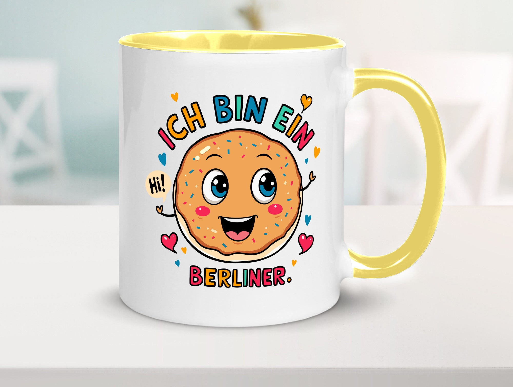 Ich bin ein Berliner | Krapfen Pfannkuchen Humor Geschenkidee Tasse