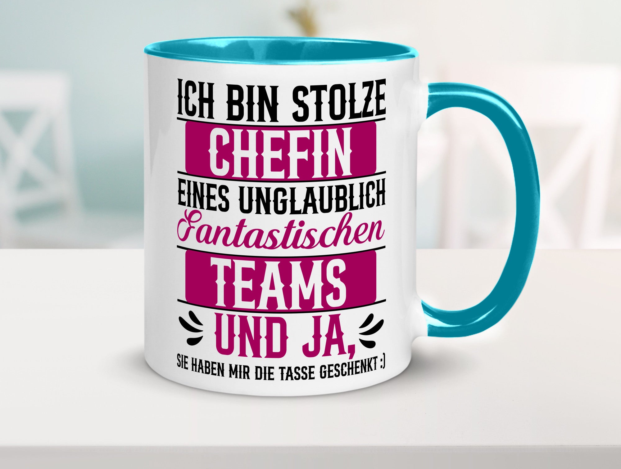 Stolze Chefin | Tolles Team Mitarbeiter lustig Arbeit Kollegen Büro Geschenk