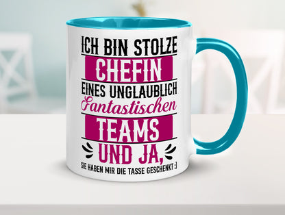Stolze Chefin | Tolles Team Mitarbeiter lustig Arbeit Kollegen Büro Geschenk