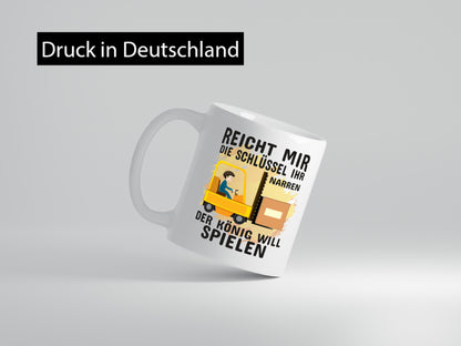 Gabelstapler Tasse | Lagerarbeiter Humor Beruf Arbeit Kollegen Büro Geschenkidee