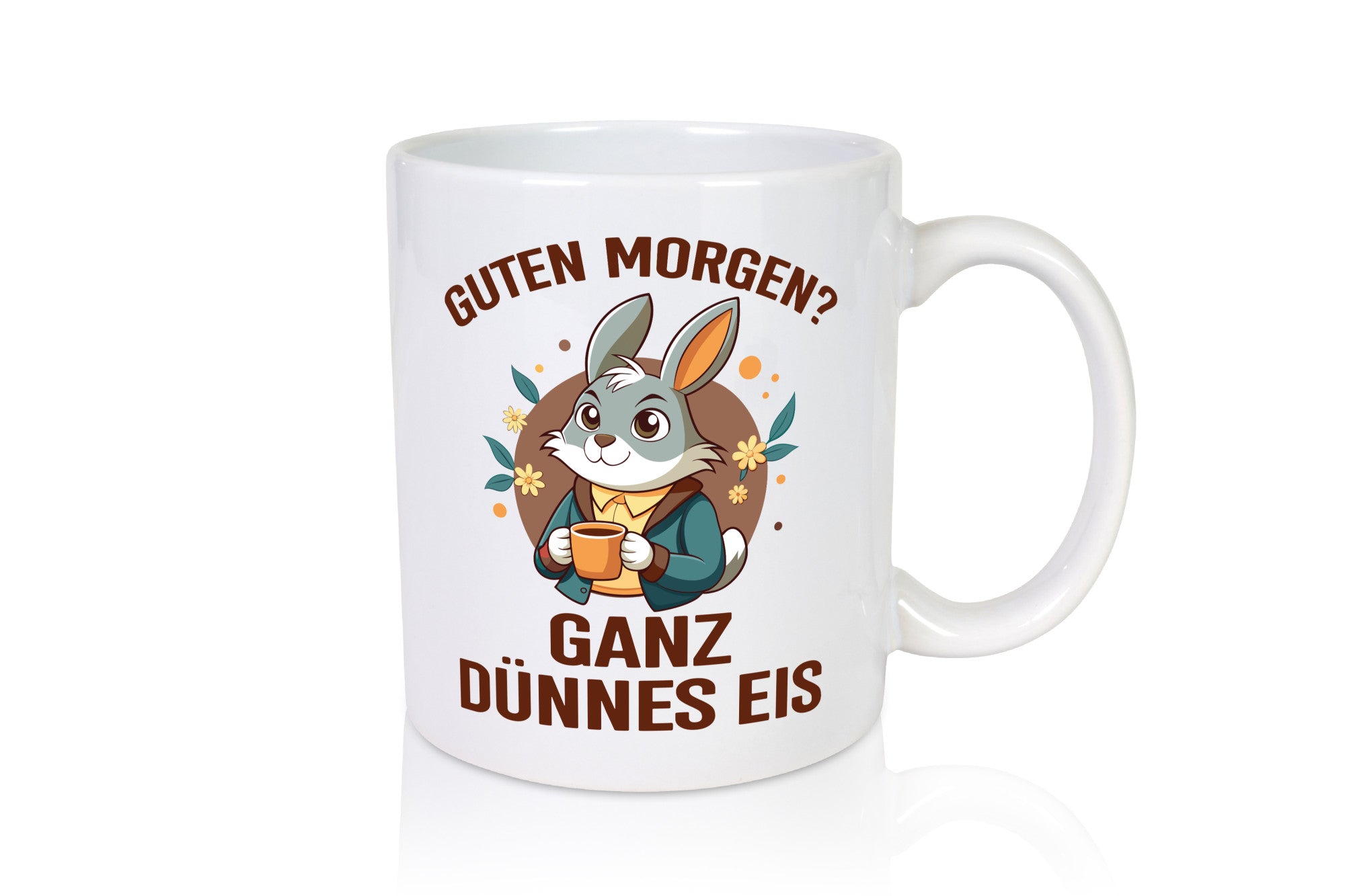 Good Morning? Very Thin Ice | Rabbit Bunny Humour Gift Idea Mug