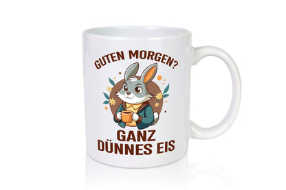 Good Morning? Very Thin Ice | Rabbit Bunny Humour Gift Idea Mug