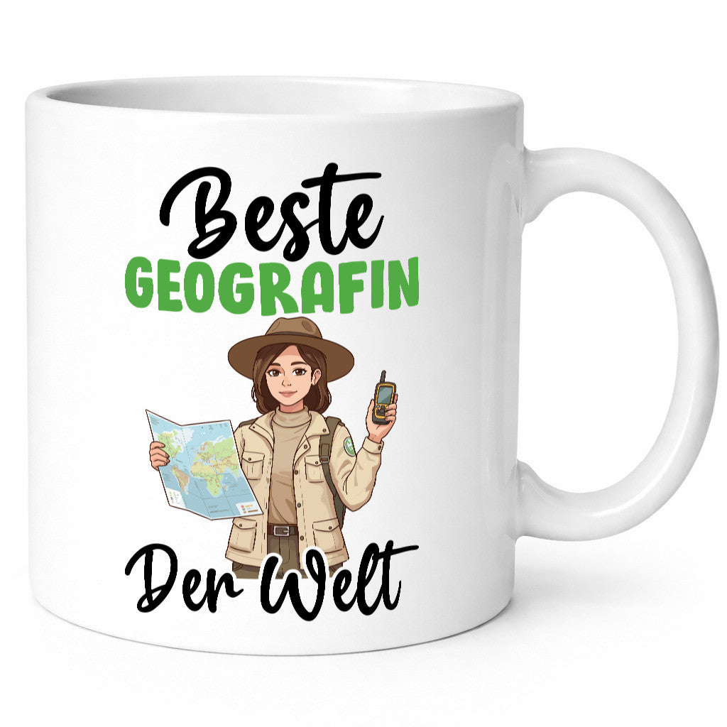 Beste Geografin | Geografie v2 Humor Geschenkidee Tasse