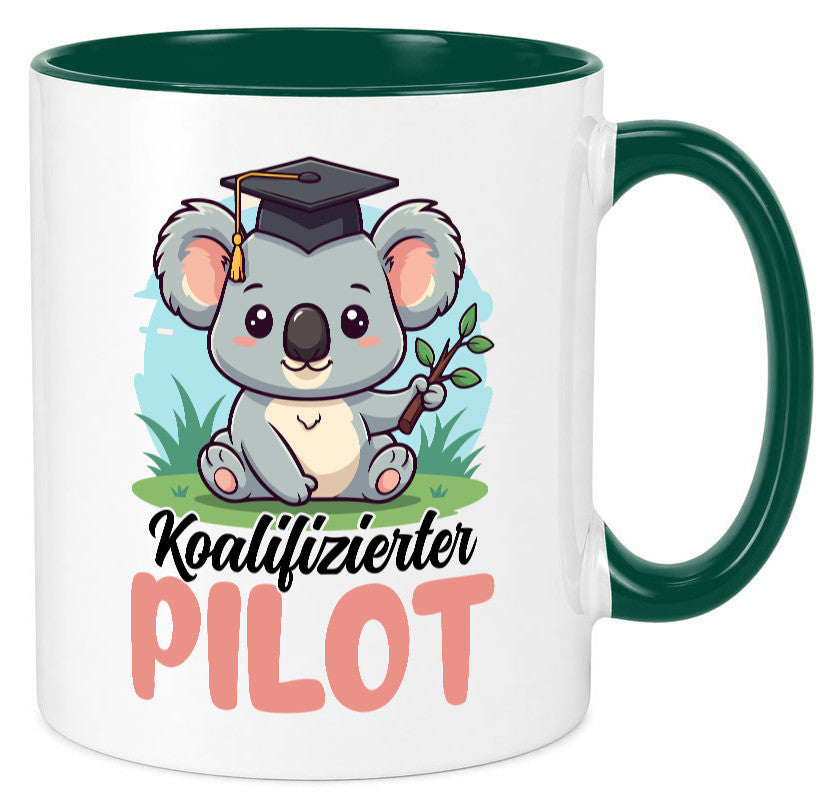 Koalifizierter Pilot | Flugzeug Piloten Humor Geschenkidee Tasse