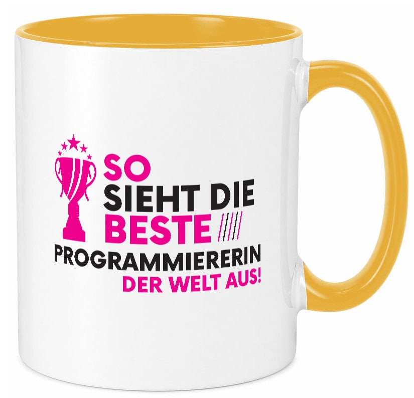 Die Weltbeste Programmiererin | Software Entwickler Geschenkidee Humor Tasse