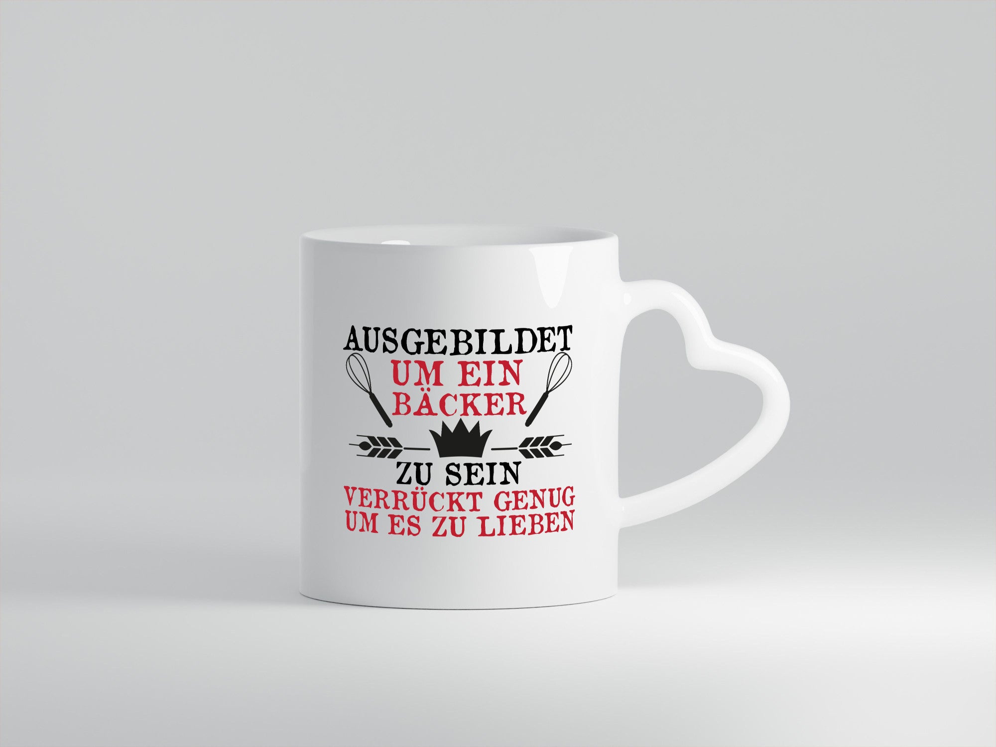 Verrückt um es zu Lieben ein Bäcker sein. Geschenkidee Humor Tasse