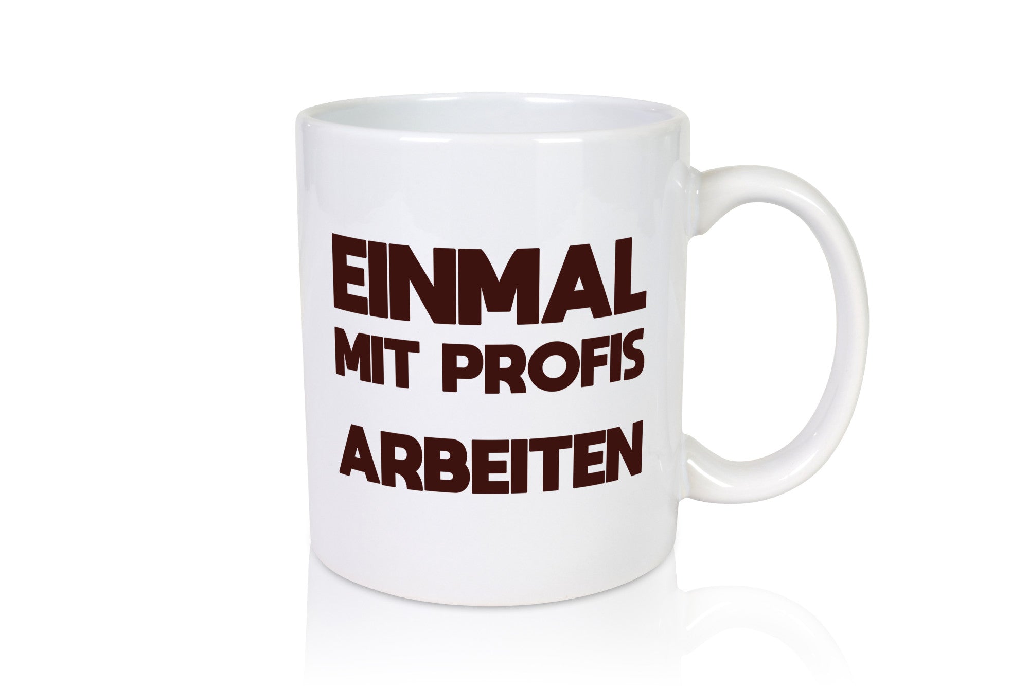 Mit Profis Arbeiten | Arbeit Arbeitskollegen lustig Kollegen Büro Geschenk Tasse