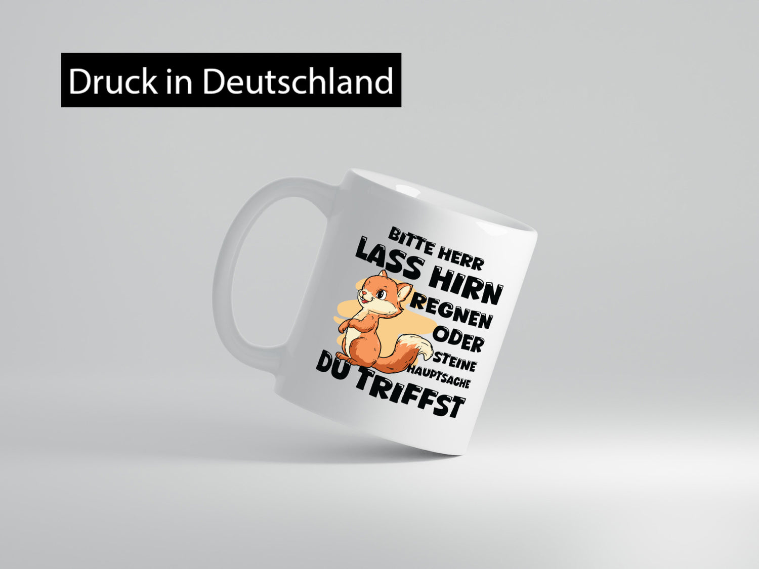 Bitte lass Hirn Regnen | Dumme Menschen Einhorn Geschenkidee Humor Tasse