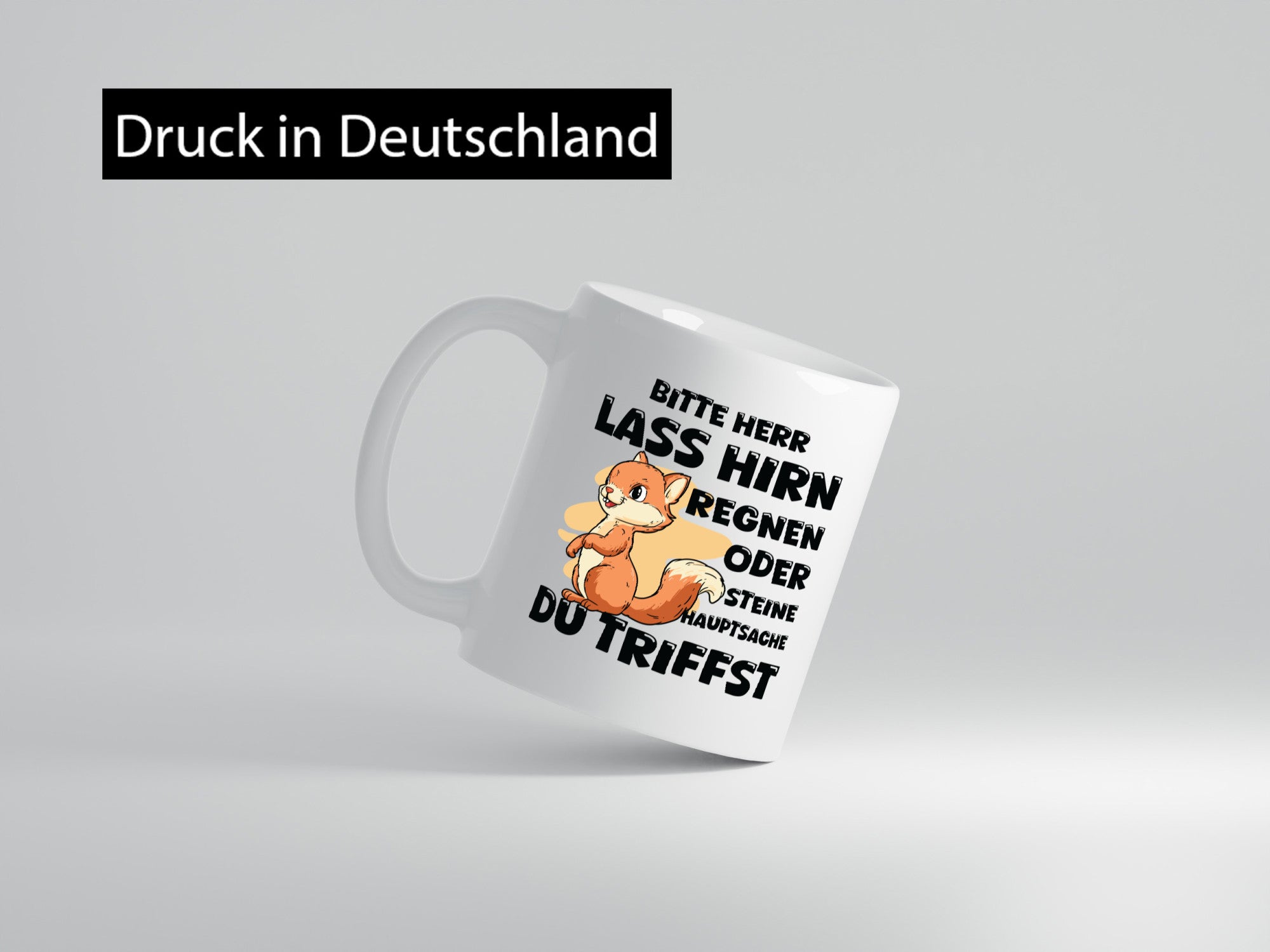 Bitte lass Hirn Regnen | Dumme Menschen Einhorn Geschenkidee Humor Tasse