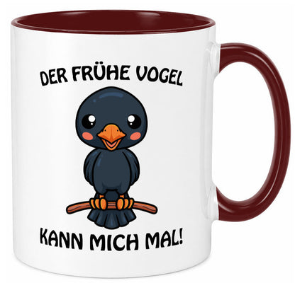 Der Frühe Vogel Humor Geschenkidee Tasse