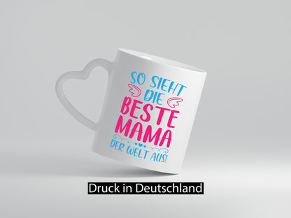 Beste Mama der Welt | Herzchen Geschenk Familie Geschenkidee lustiger Spruch