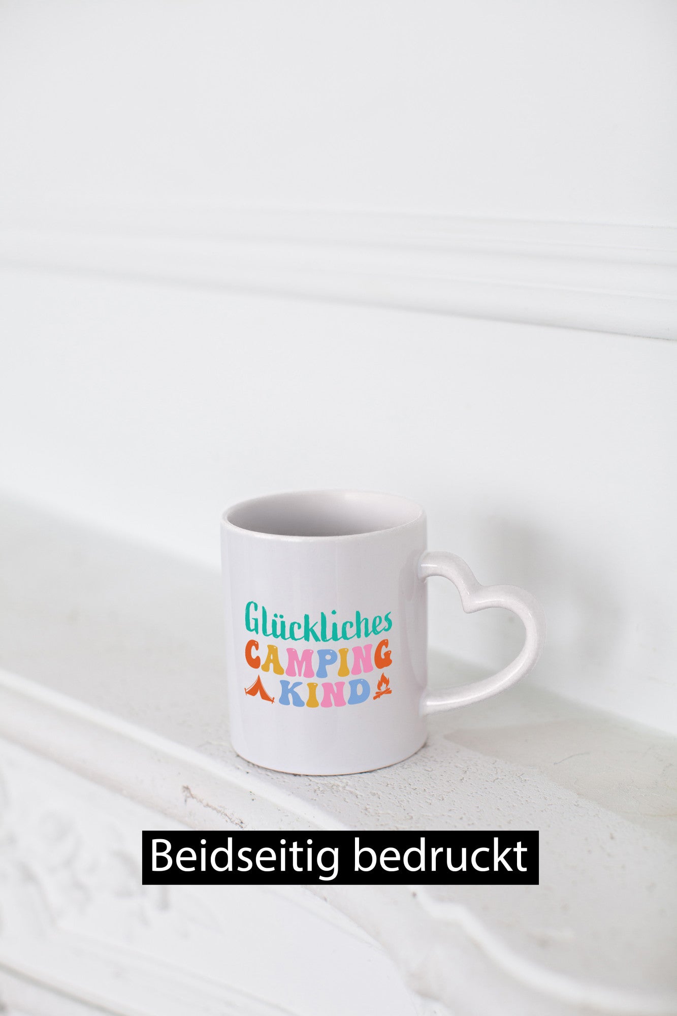 Glückliches | Camping Kind lustiger Spruch Geschenk Humor Geschenkidee Tasse