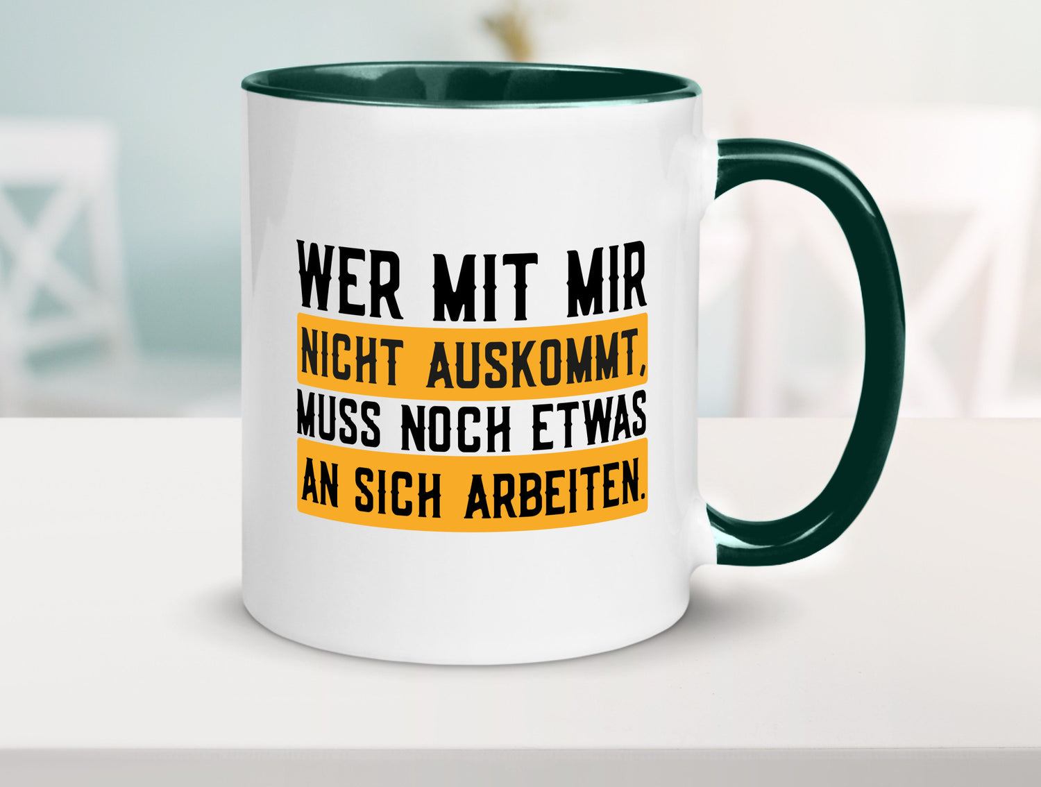 Wer mit mir nicht auskommt | Selbstbewusst lustiger Spruch Geschenk Humor