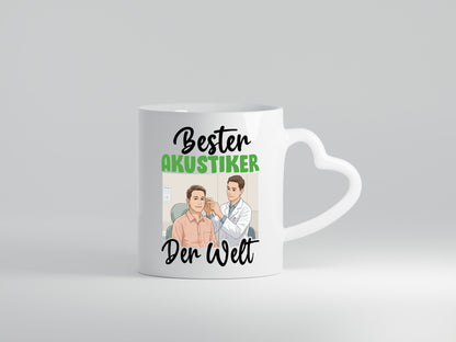 Bester Akustiker | Akustik Hörgeräteakustik v2 Humor Geschenkidee Tasse