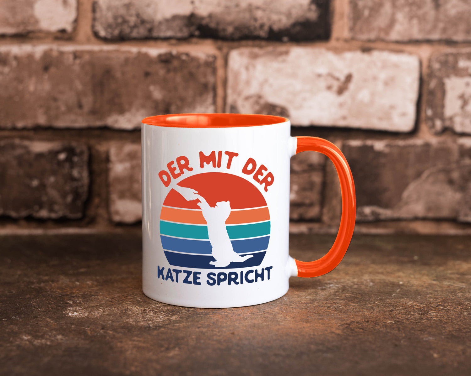 Der mit Katze Spricht | Katzenliebhaber Humor Tierliebhaber Geschenkidee Tasse