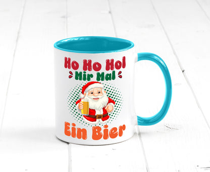 Ho mir mal ein Bier | Ugly Christmas Trinken v2 Geschenkidee Humor Tasse