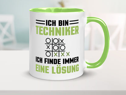 Ich bin Techniker finde immer eine Lösung | lustiger Spruch Geschenk Humor