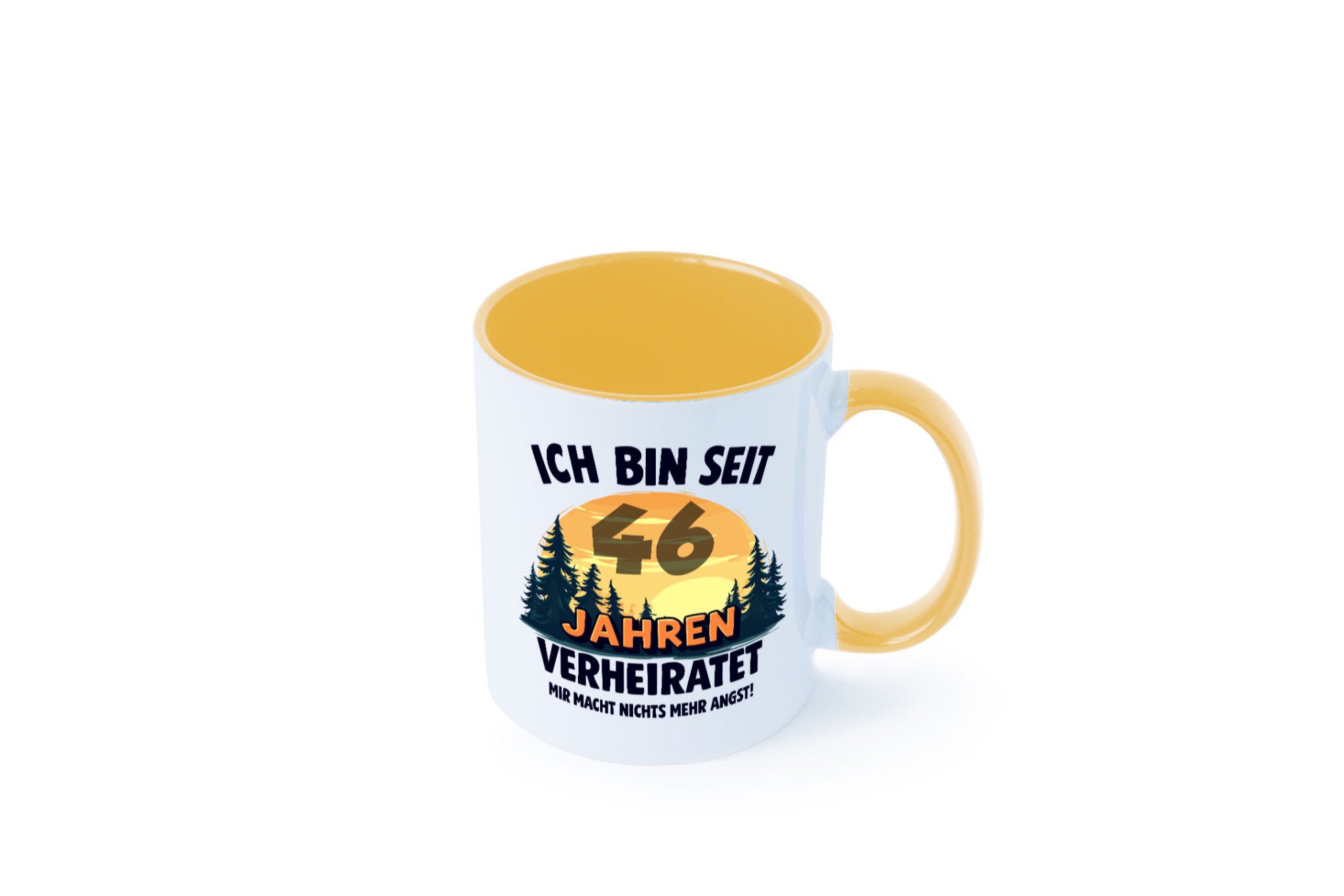 Ich bin Verheiratet | 46. Hochzeitstag Ehepaar Geschenkidee Humor Tasse