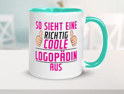 Richtig Coole Logopädin | Sprachtherapie Humor Geschenkidee Tasse