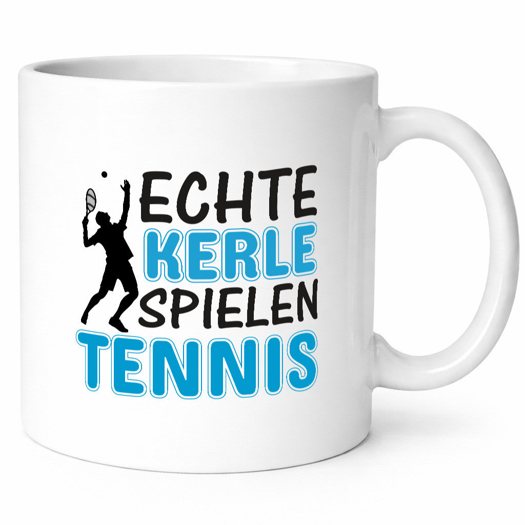 Echte Kerle spielen Tennis | Männer Tasse Sport Humor Geschenkidee