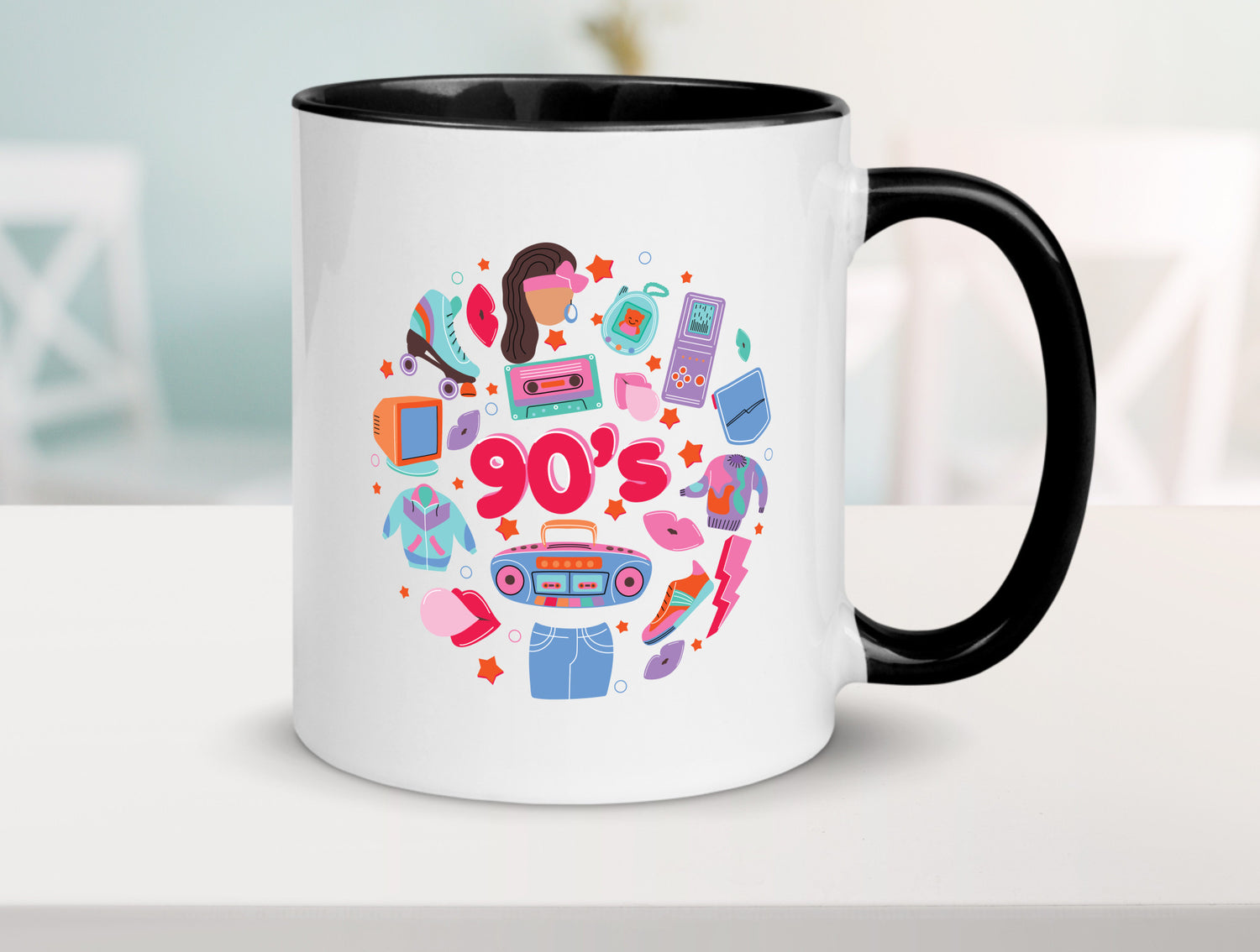 90er Jahre | Alte Zeit Nostalgie Humor Geschenkidee Tasse